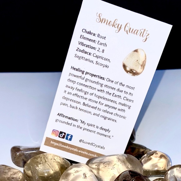 Smokey Quartz Tumbled Crystal - Picture 5 of 5
